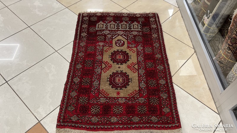 3445 Afghan Baluchi handmade wool Persian rug 77x110cm free courier