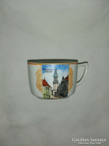 Zsolnay Soproni commemorative cup with shield seal