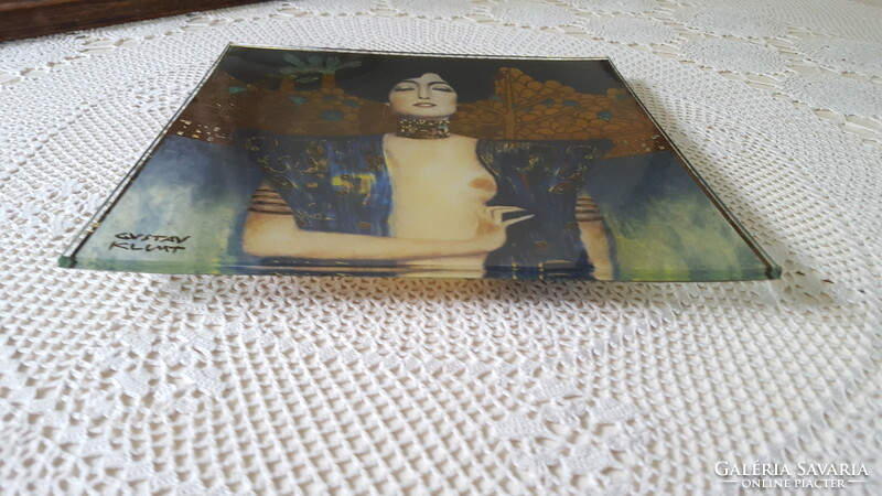 Gustav Klimt üvegtál