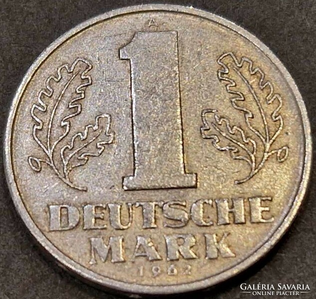German Democratic Republic 1 mark, 1962.