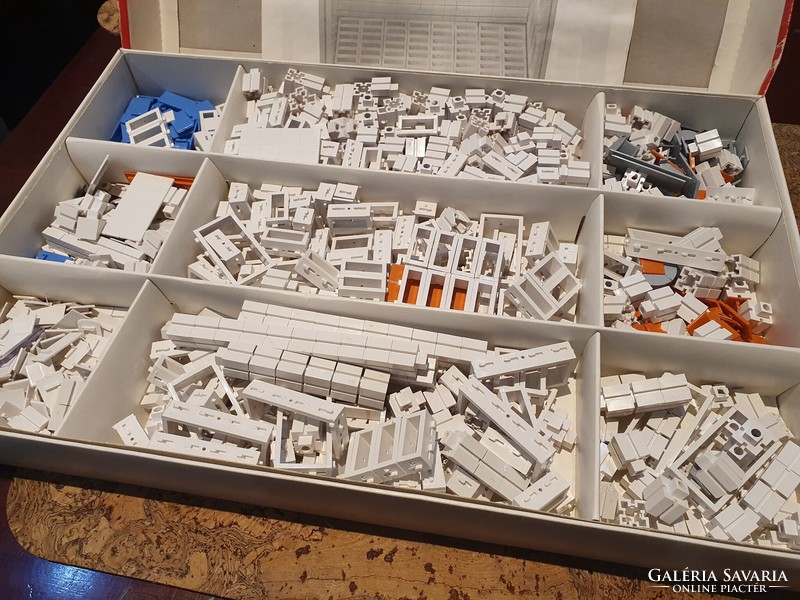 Retro ritka LECO LEGO utánzat építő társasjáték szép szocreál kádár