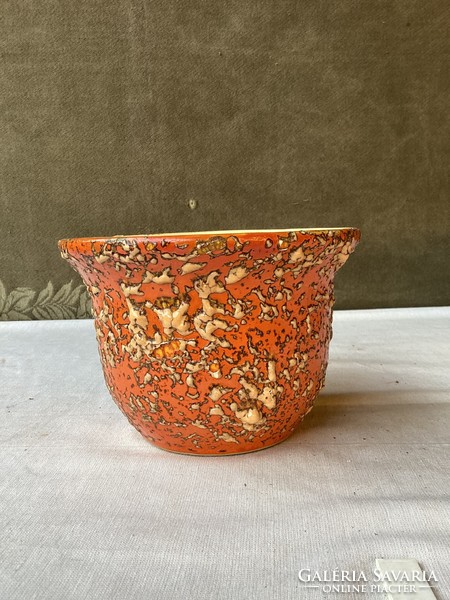 Tófej retro ceramic bowl 12x17 cm.