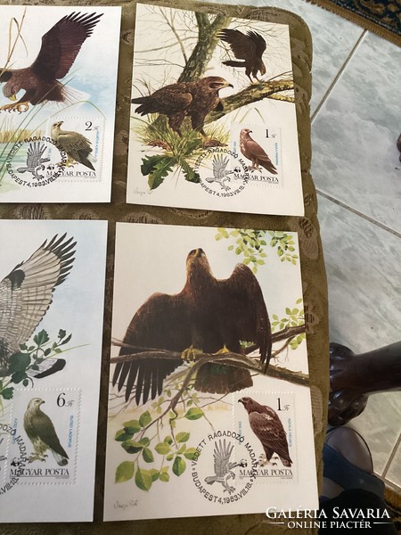 Stamp Collectors !1983 Birds of Prey series on cardstock and stamp and stamp