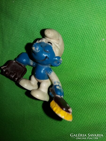 Retro traffic goods peyo - smurf smurfs smurf cleaning rubber figure 5 cm according to the pictures