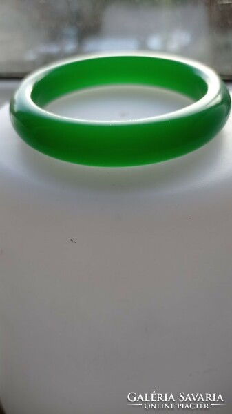 Green bracelet, art deco style women's mineral or glass jewelry
