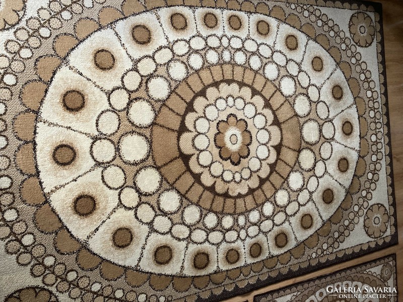 Retro rug with retro pattern