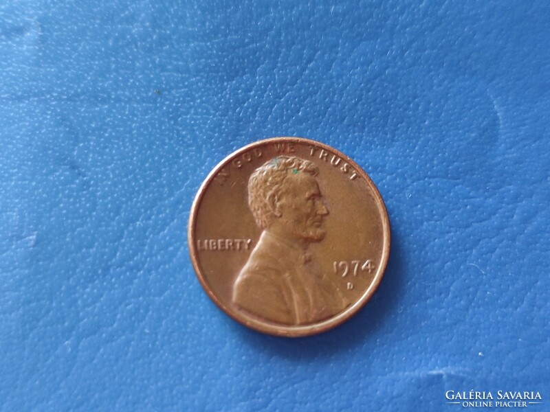 Usa 1 cent /lincoln cent/ 1974 d mint mark!