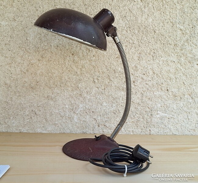 Antique throat tube table lamp