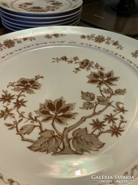 Alföldi porcelain brown indigo pattern cake set