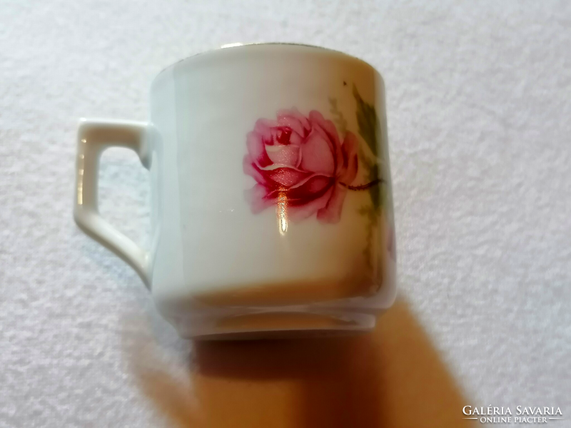 Old, first edition, Zsolnay rose coffee cup 7.