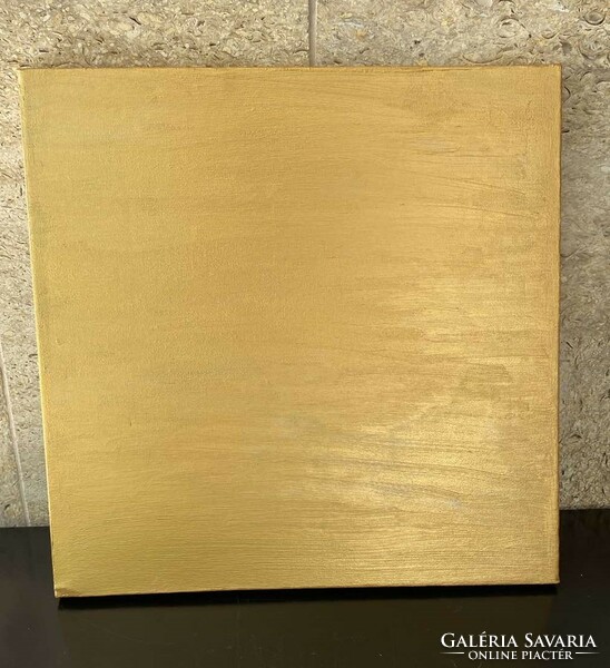 Magnetic wall picture painted gold