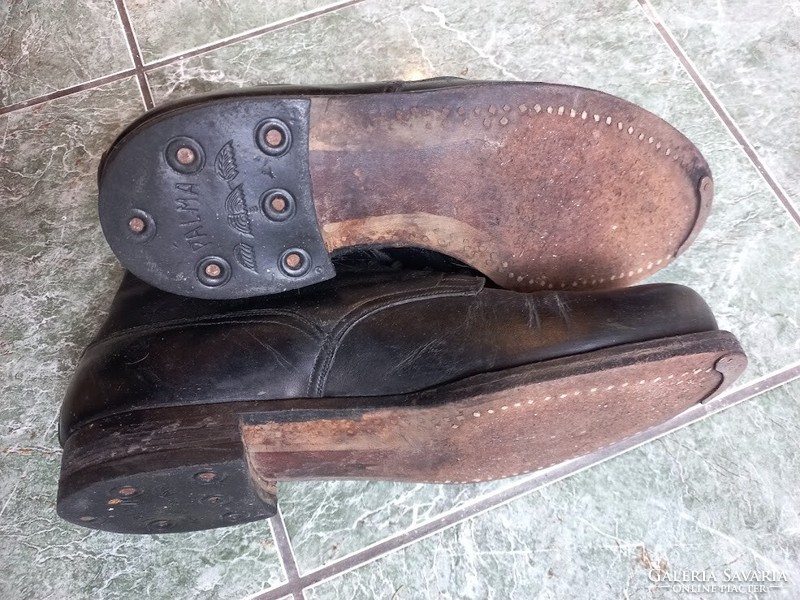 Férfi kézi készítésű retro bőr cipő 40