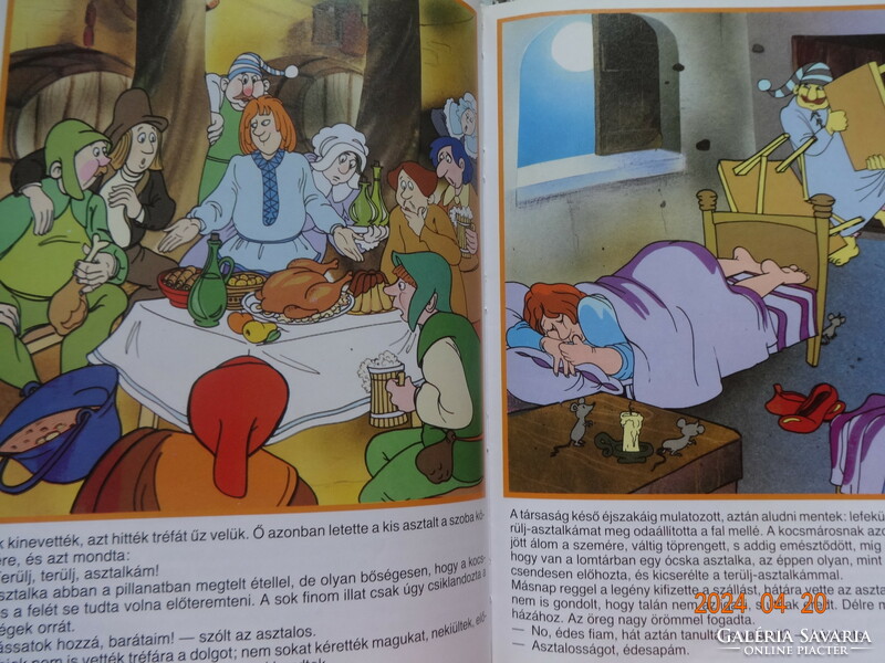 Grimm fairy tales - Little Red Riding Hood and the Wolf, Cinderella, spread, spread my table, inch matyi - published by táltos