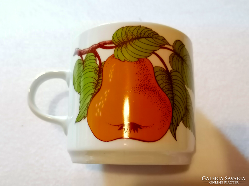 Retro lowland pear pattern cup, mug.