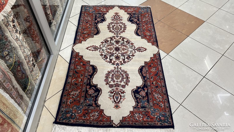3614 Iranian kirman hand-knotted wool Persian rug 90x163cm free courier
