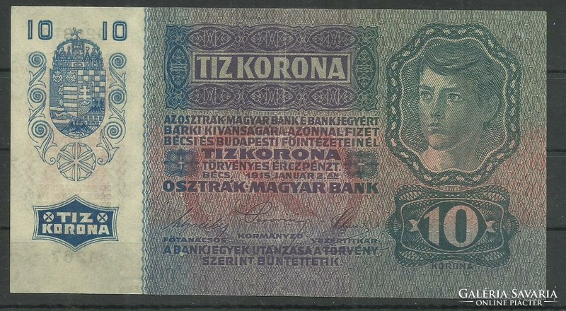 10 Korona - 1915 - deutschösterreich stamp