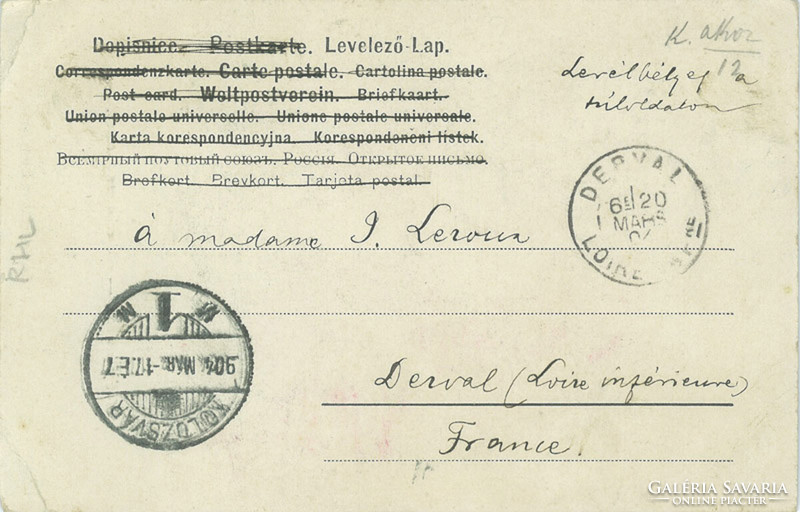 1904 – Erdélyi szászok. Színezett fotólap, képeslap.