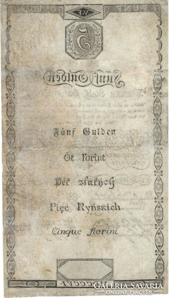 5 forint / gulden 1806 tisztított 2.