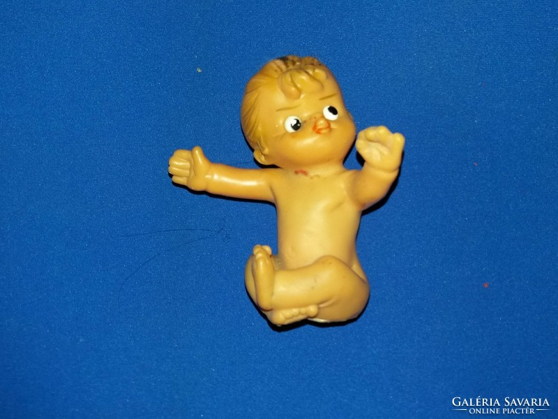 1950 - s évek óraműves kicsi gumi baba figura RITKA - javítandó a képek szerint