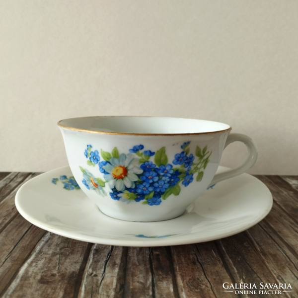 Beautiful old quarry drasche fine thin porcelain tea cup set