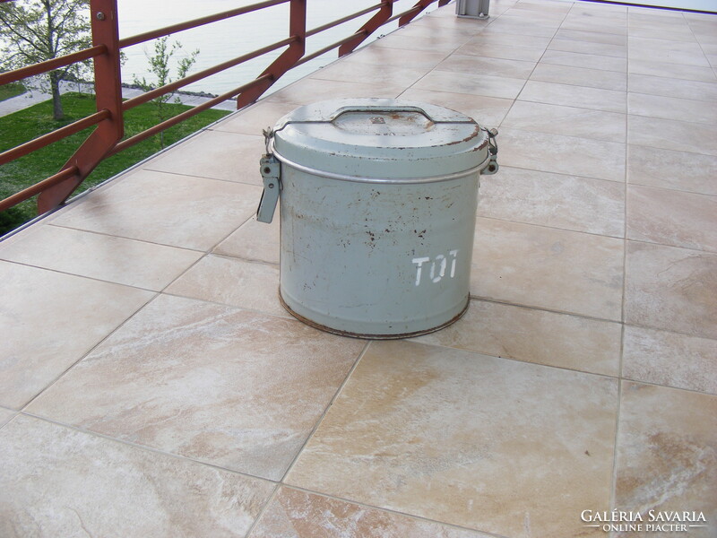 Tot old metal factory food barrel, storage, heat storage, for collectors, industrial, ii.