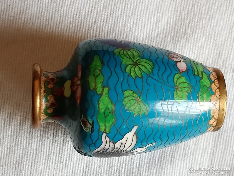 Cloissone vase compartment enamel vase enamel vase 7.5cm