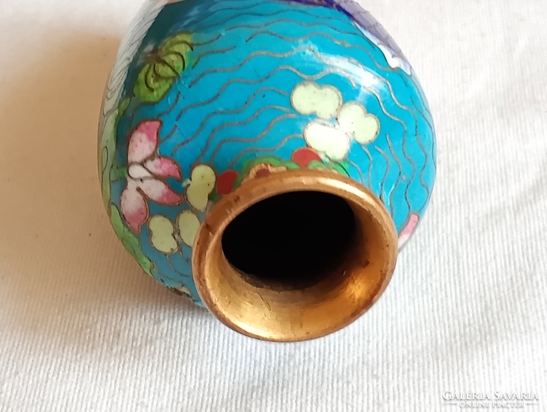 Cloissone vase compartment enamel vase enamel vase 7.5cm