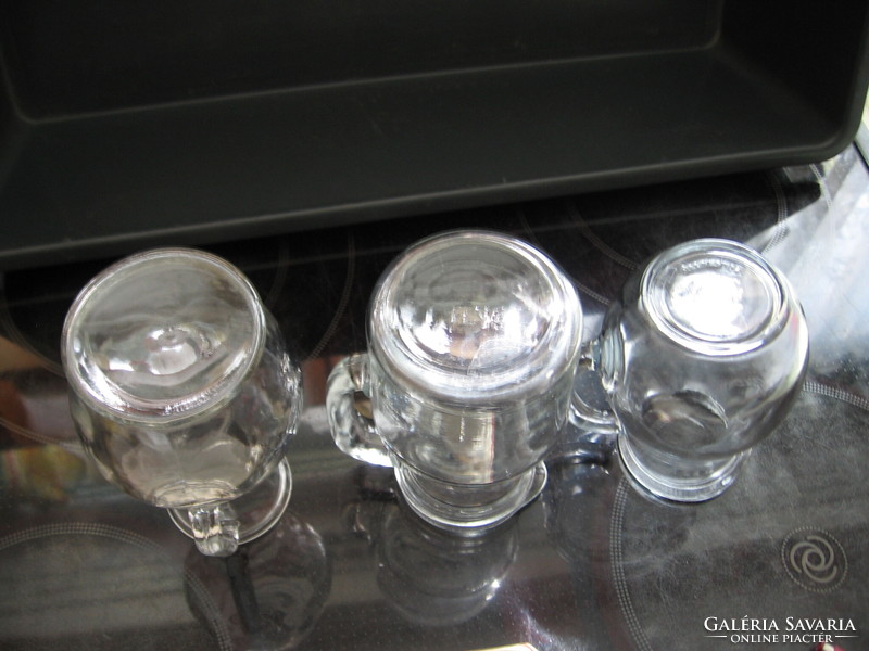 Small glass jugs, spouts