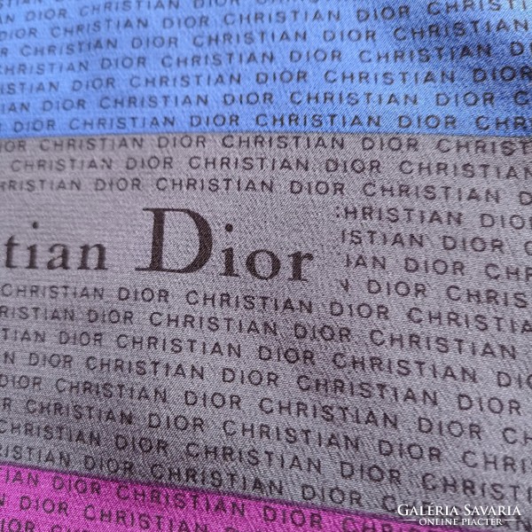Christian Dior tiszta selyem kendő, 88 x 90 cm