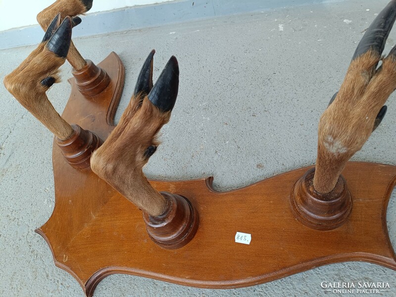 Antik vadász vadászat bútor ruha akasztó fogas szarvas trófea 813 8665