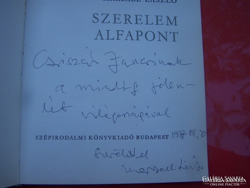 Dedicated! László Marshal: love alpha point - first edition!