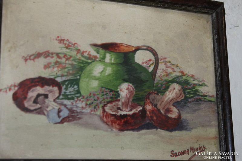 Antique Signed Painting 896