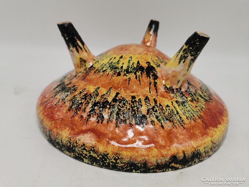 Retro applied art ceramics, diameter 24 cm, bowl 11 cm high