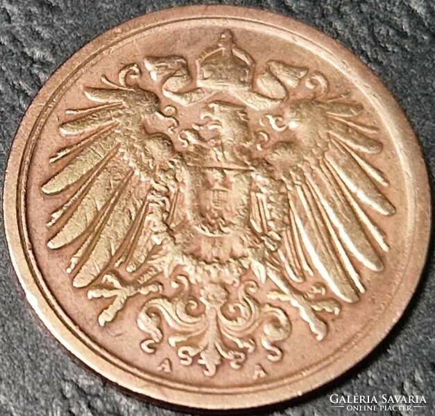 Germany 1 pfennig, 1911 mintmark ''a'' - berlin