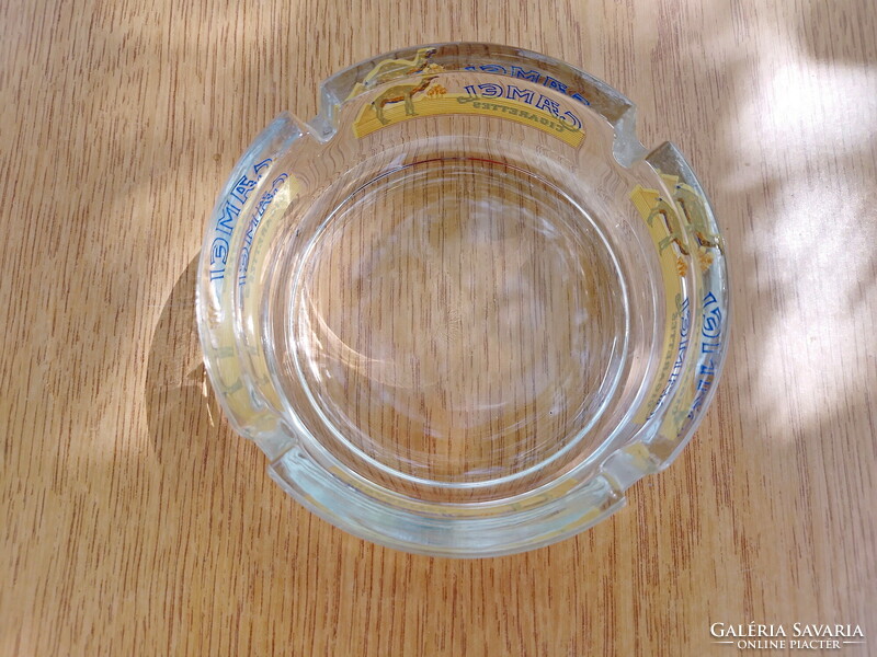 Camel cigarette glass ashtray, ashtray (perfect, 105 mm.)