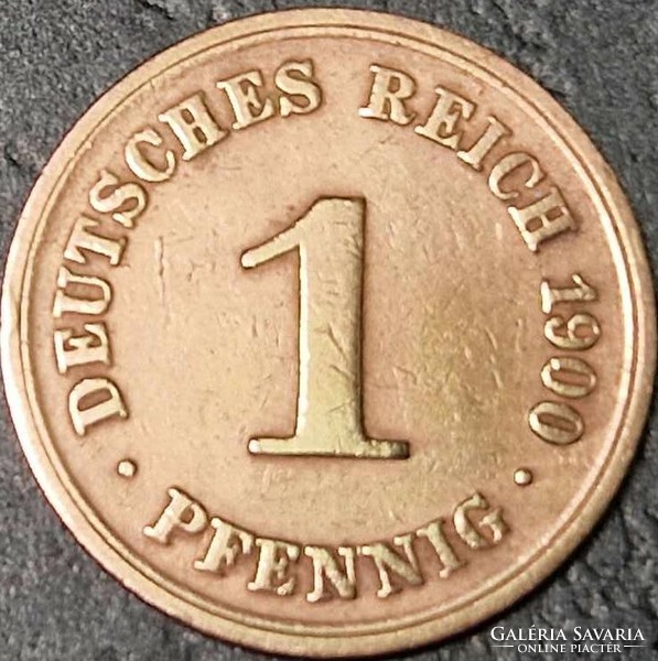 Németország 1 pfennig, 1900 Verdejel ''A'' - Berlin