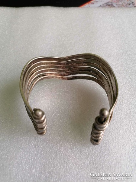 Unique special corrugated steel bracelet