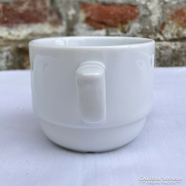 Rare Hólloháza Balaton decorated porcelain mocha - coffee cup set - coffee set