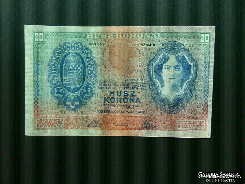 20 Crown 1907 rare banknote!