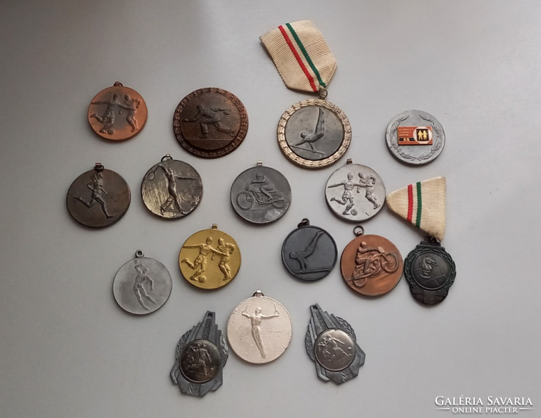 Magyar sportérmék és kultúrális érmék 50-es 60-as évek vegyesen