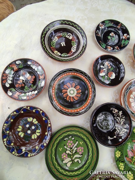 Old Karcag, Hódmezővásárhely and other folk ceramic wall plates