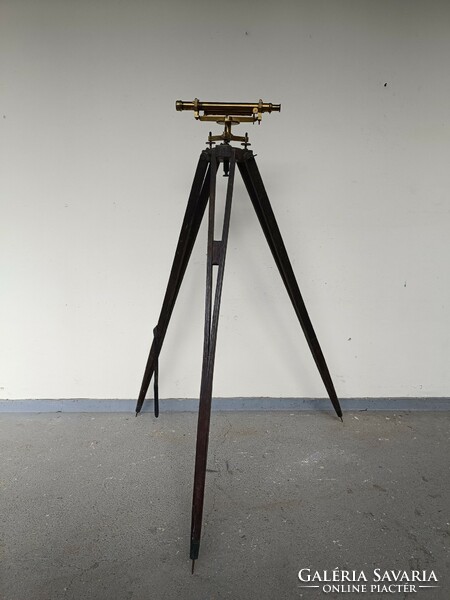 Antique land surveying tool leveling theodolite theodolite tool geodesic instrument in box with stand 765