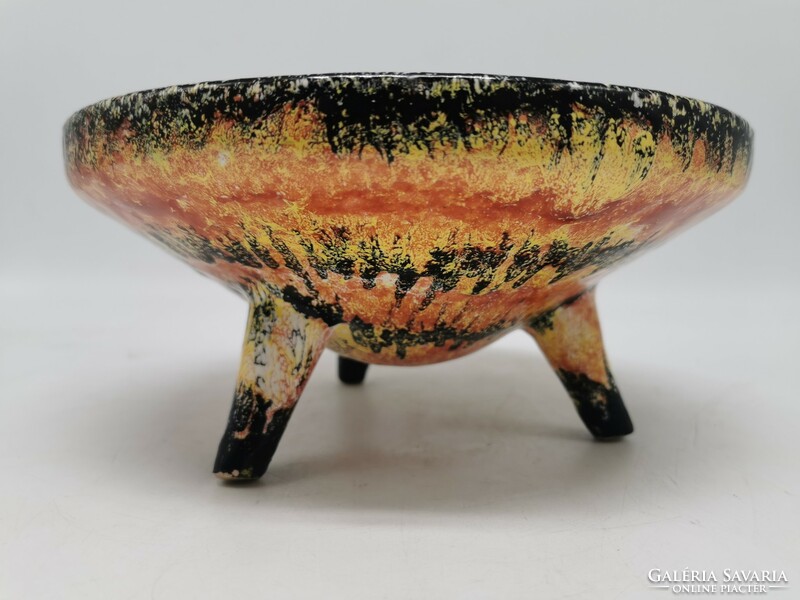 Retro applied art ceramics, diameter 24 cm, bowl 11 cm high