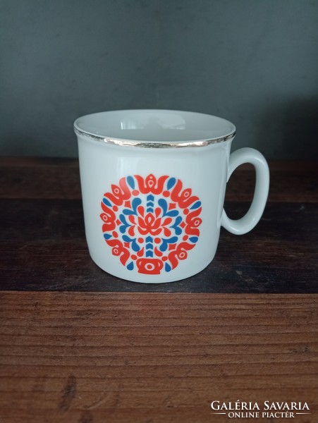 Zsolnay folk pattern mug