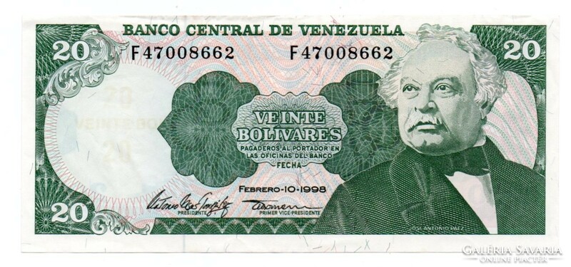 20     Bolivares   1998     Venezuela