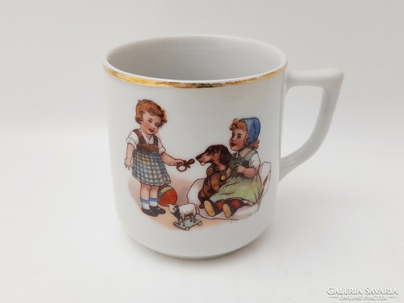 Czech message mug, fairy tale mug, mug with children's pattern, coffee cup