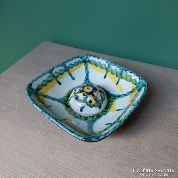 Retro ceramic ikebana, table centerpiece