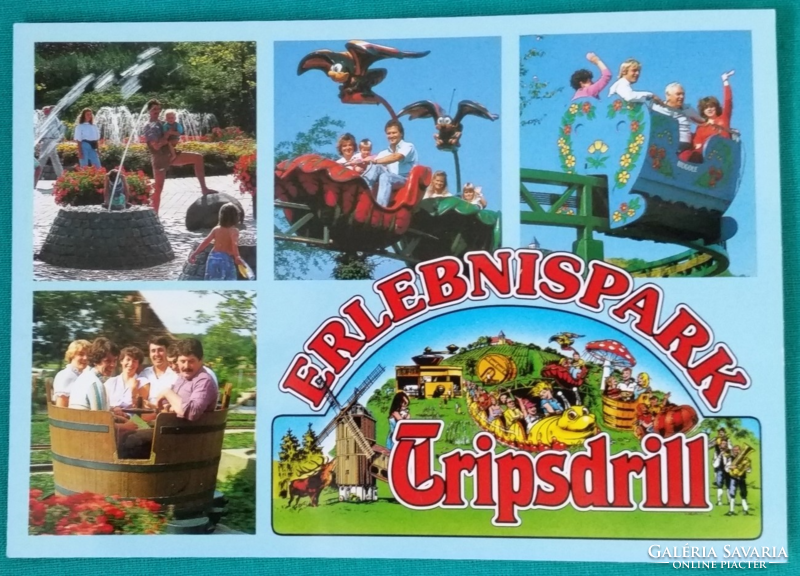 Tripsdrill élménypark, Cleebronn,  Németország, postatiszta képeslap