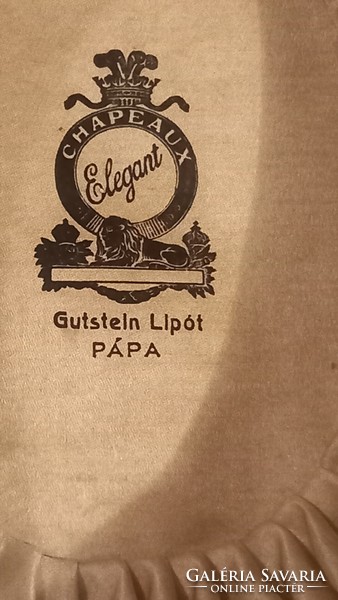 RRR! Magyar keménykalap (Gutstein Lipót , Pápa) , gyönyörű , zárható kalaptartóval