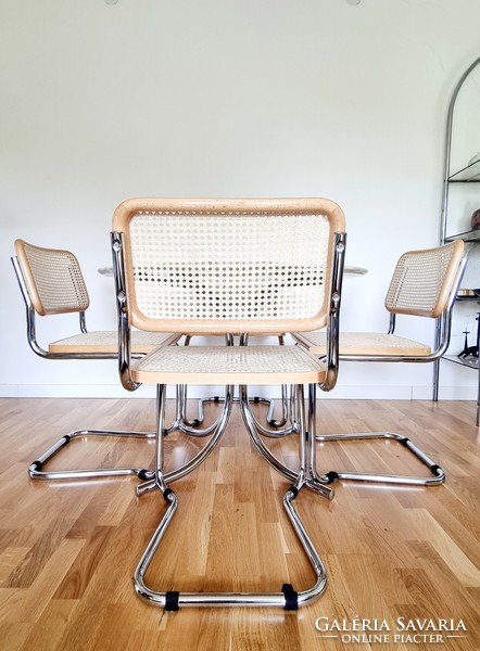 Mid-century cesca chair set (4 pieces)